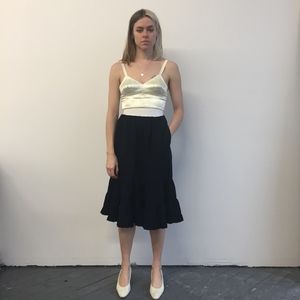 Comme des Garcons Navy Skirt